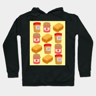 Peanut Butter And Jam Sandwich Patterns Hoodie